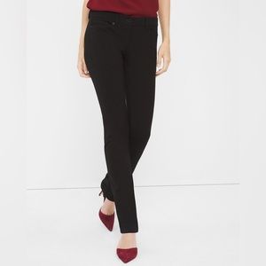 WHBM Ponte Slim Pants, Sold out in stores and online, Black, 10S